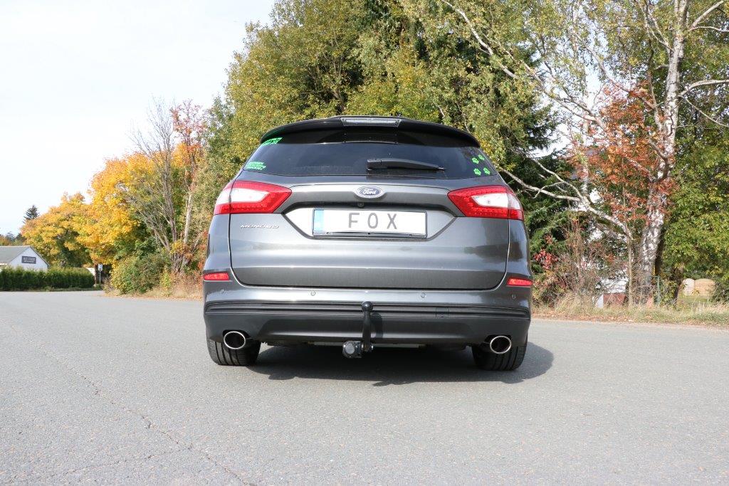 Fox passend fürMondeo V Schrägheck/ Turnier/ Stufenheck Endschalldämpfer quer Ausgang rechts/links - 115x85 Typ 38 rechts/links