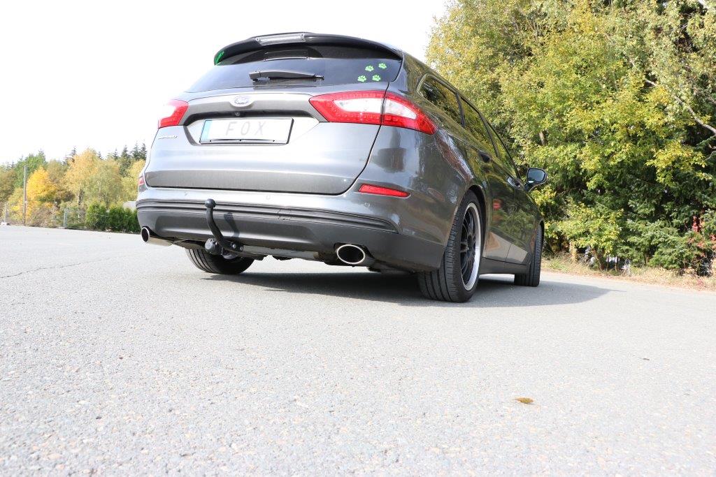 Fox passend fürMondeo V Schrägheck/ Turnier/ Stufenheck Endschalldämpfer quer Ausgang rechts/links - 115x85 Typ 38 rechts/links