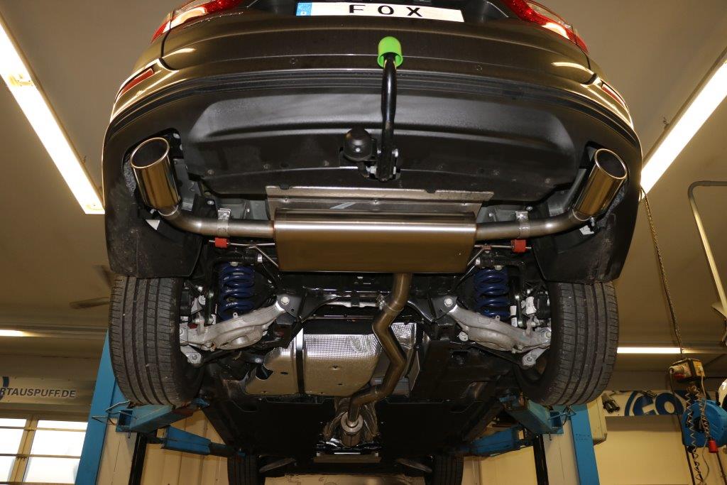 Fox passend fürMondeo V Schrägheck/ Turnier/ Stufenheck Endschalldämpfer quer Ausgang rechts/links - 115x85 Typ 38 rechts/links