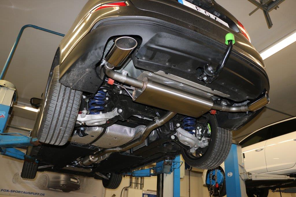 Fox passend fürMondeo V Schrägheck/ Turnier/ Stufenheck Endschalldämpfer quer Ausgang rechts/links - 115x85 Typ 38 rechts/links