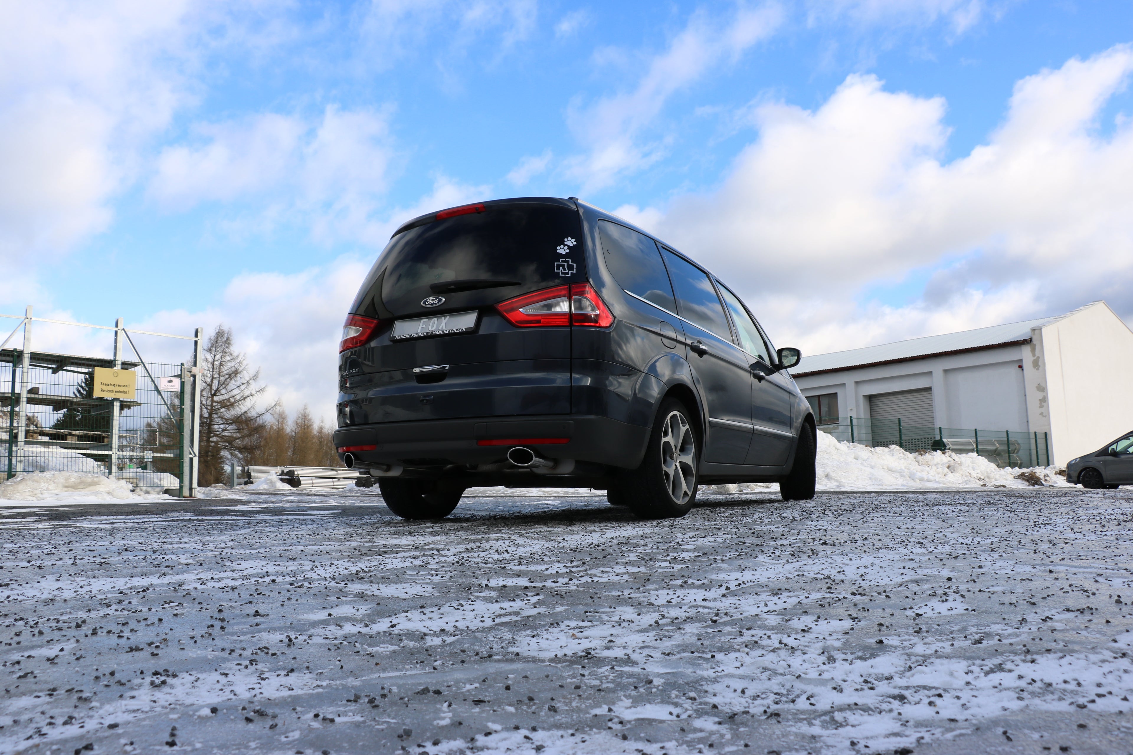 Fox passend für Ford Galaxy II - WA6 Endschalldämpfer rechts/links - 115x85 Typ 38 rechts/links