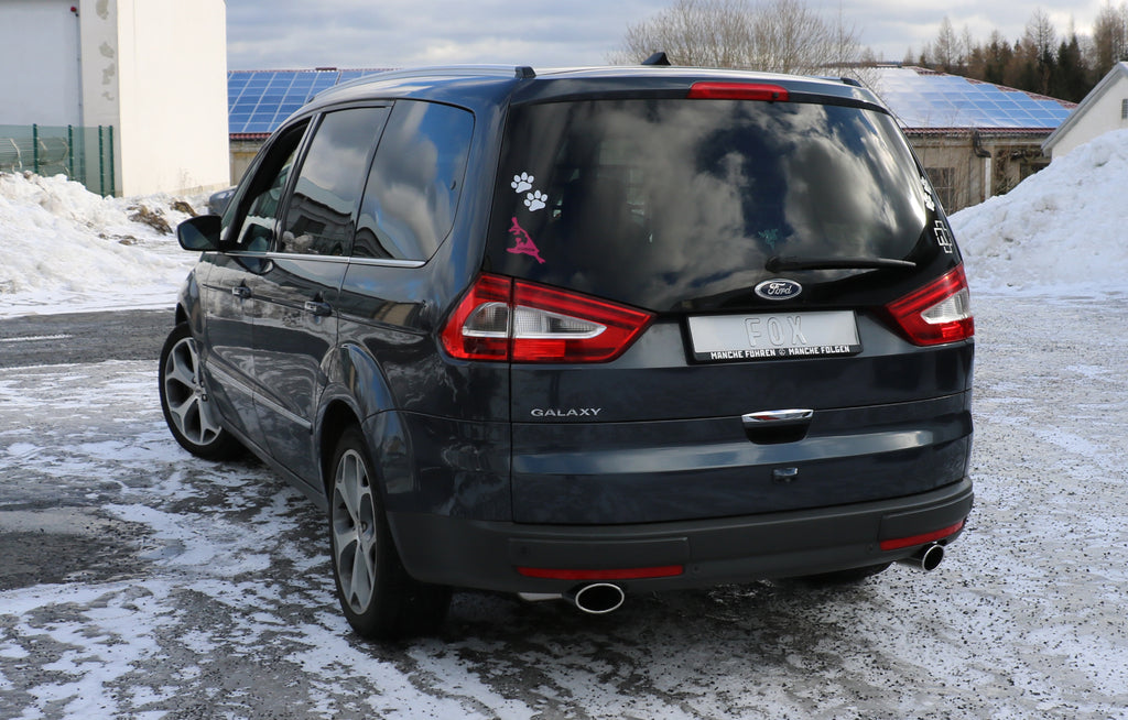 Fox passend fürFord Galaxy II - WA6 Endschalldämpfer rechts/links - 115x85 Typ 38 rechts/links