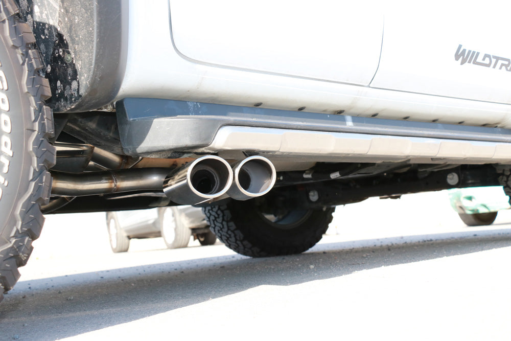 Fox passend fürFord Ranger ab 10/2016 4x4 - Wildtrak Endschalldämpfer Sidepipe, Ausgang rechts und links am Fahrzeug - 2x115x85 Typ 38 rechts/links