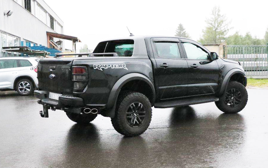 Fox passend fürFord Raptor - Doppelkabine Endschalldämpfer Sidepipe, Ausgang an der rechten Fahrzeugseite hinter dem Hinterrad  - 2x115x85 Typ 38