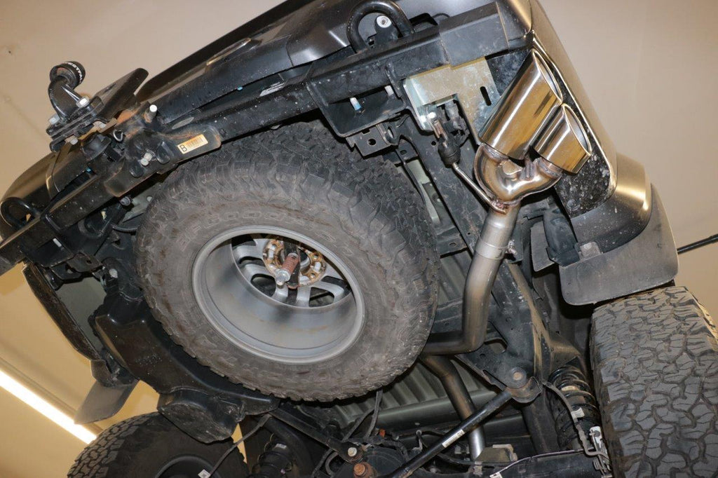 Fox passend für Ford Raptor - Doppelkabine Endschalldämpfer Sidepipe, Ausgang an der rechten Fahrzeugseite hinter dem Hinterrad  - 2x115x85 Typ 38