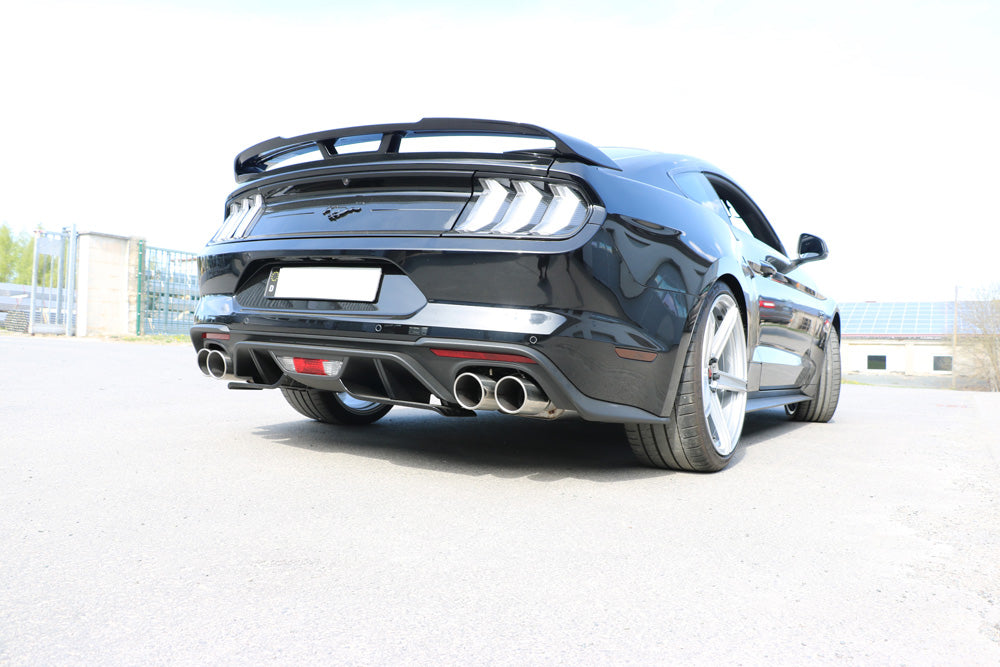 Fox passend fürFord Mustang VI Facelift Coupe & Convertible - 8 -Zylinder Endschalldämpfer rechts/links mit Abgasklappen - 2x100 Typ 16 rechts/links