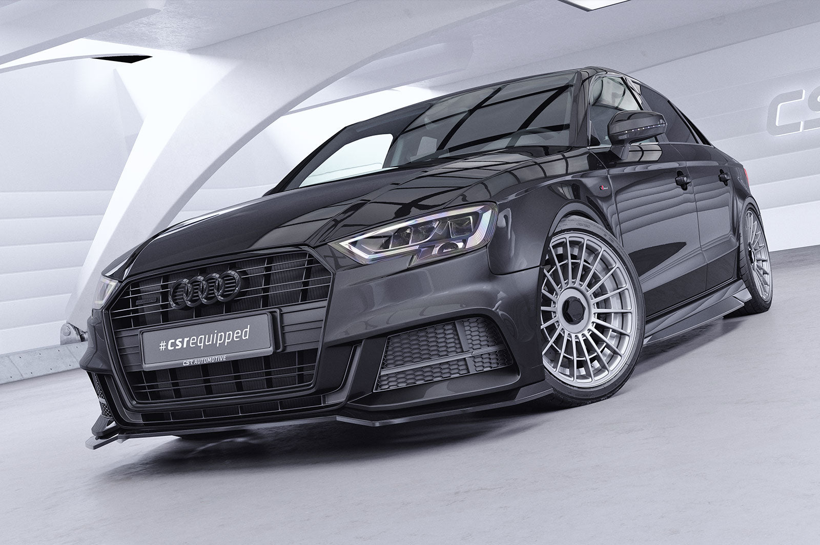CSR Frontspoiler | Cup-Spoilerlippe mit ABE für Audi A3 S-Line / S3 8V CSL990