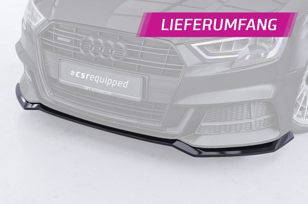 CSR Frontspoiler | Cup-Spoilerlippe mit ABE für Audi A3 S-Line / S3 8V CSL990