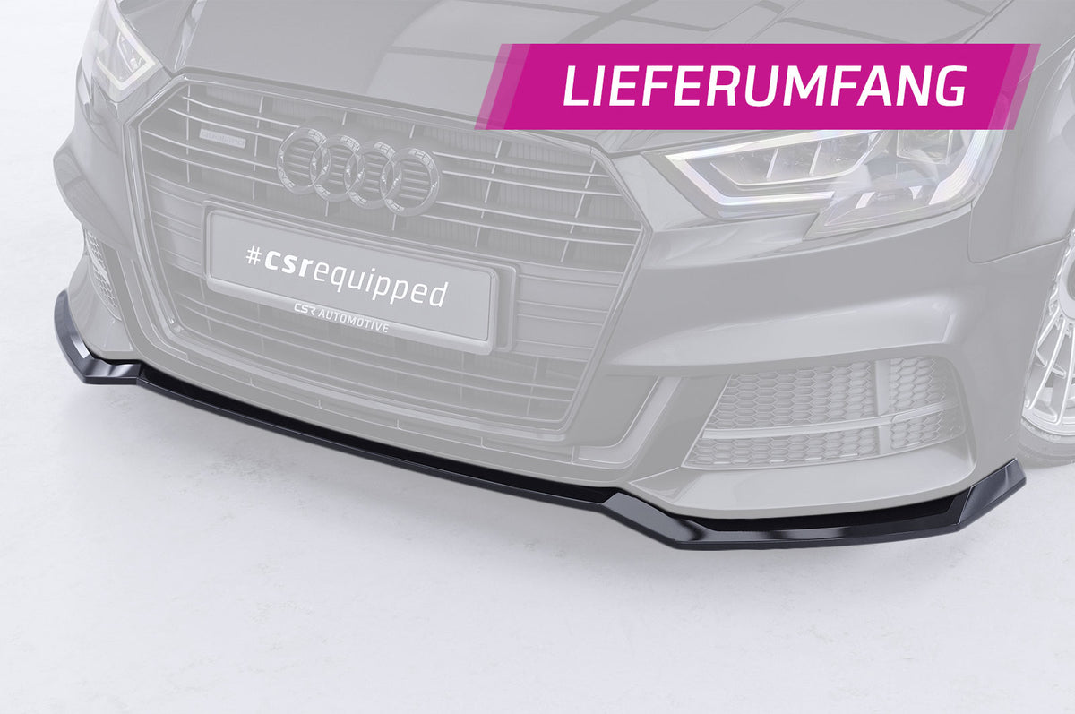 CSR Frontspoiler | Cup-Spoilerlippe mit ABE für Audi A3 S-Line / S3 8V CSL990