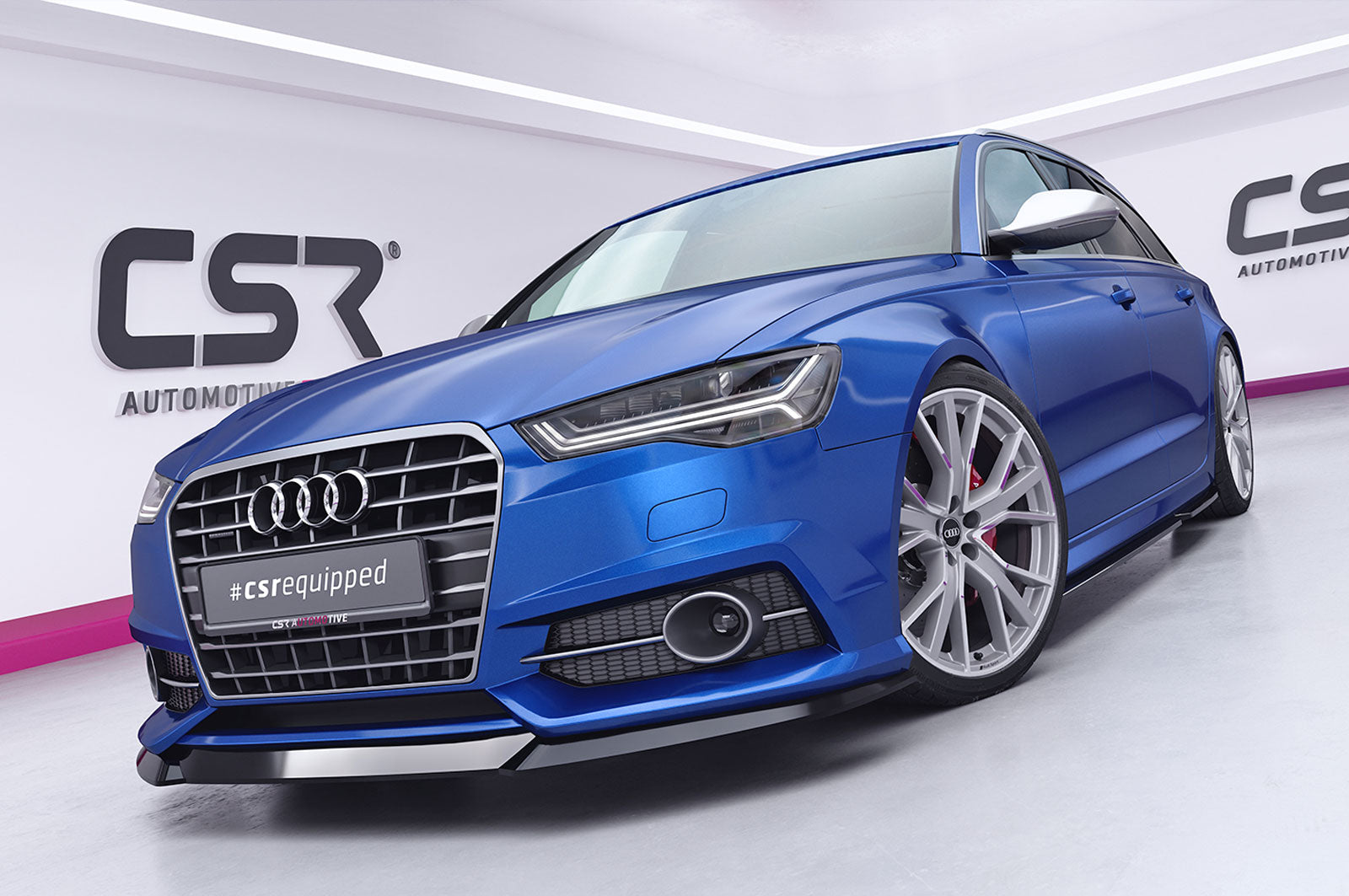 CSR Frontspoiler | Cup-Spoilerlippe mit ABE für Audi A6 C7 4G S-Line/ S6 C7 4G CSL410