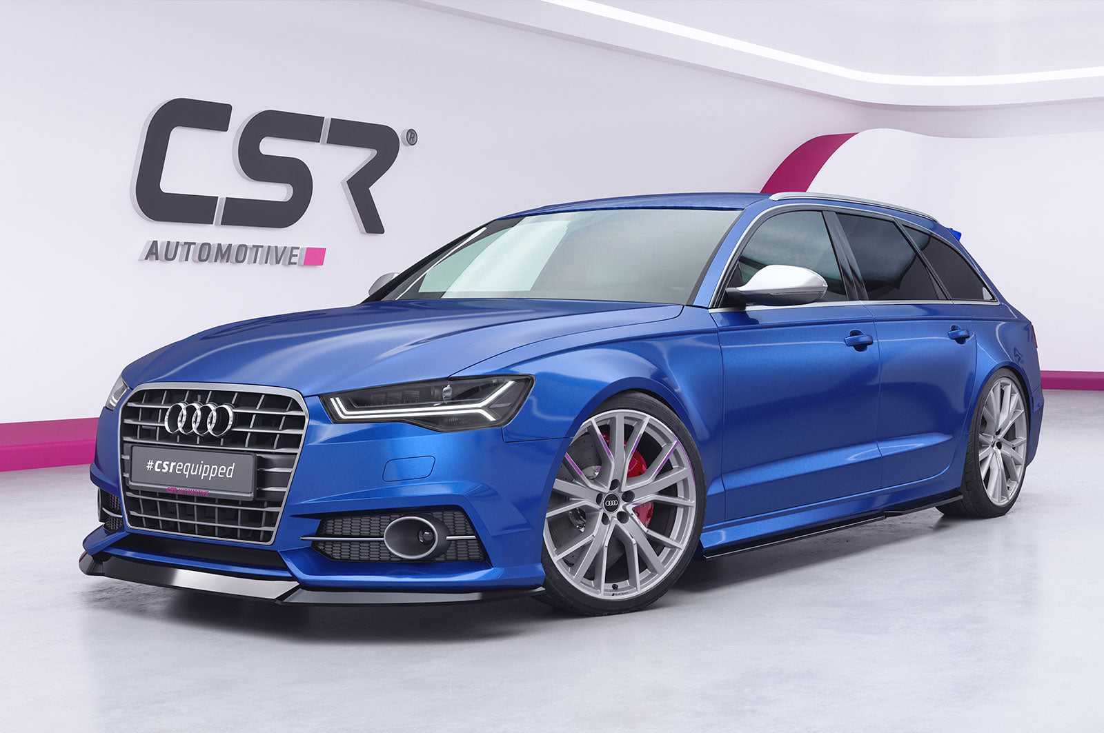 CSR Frontspoiler | Cup-Spoilerlippe mit ABE für Audi A6 C7 4G S-Line/ S6 C7 4G CSL410