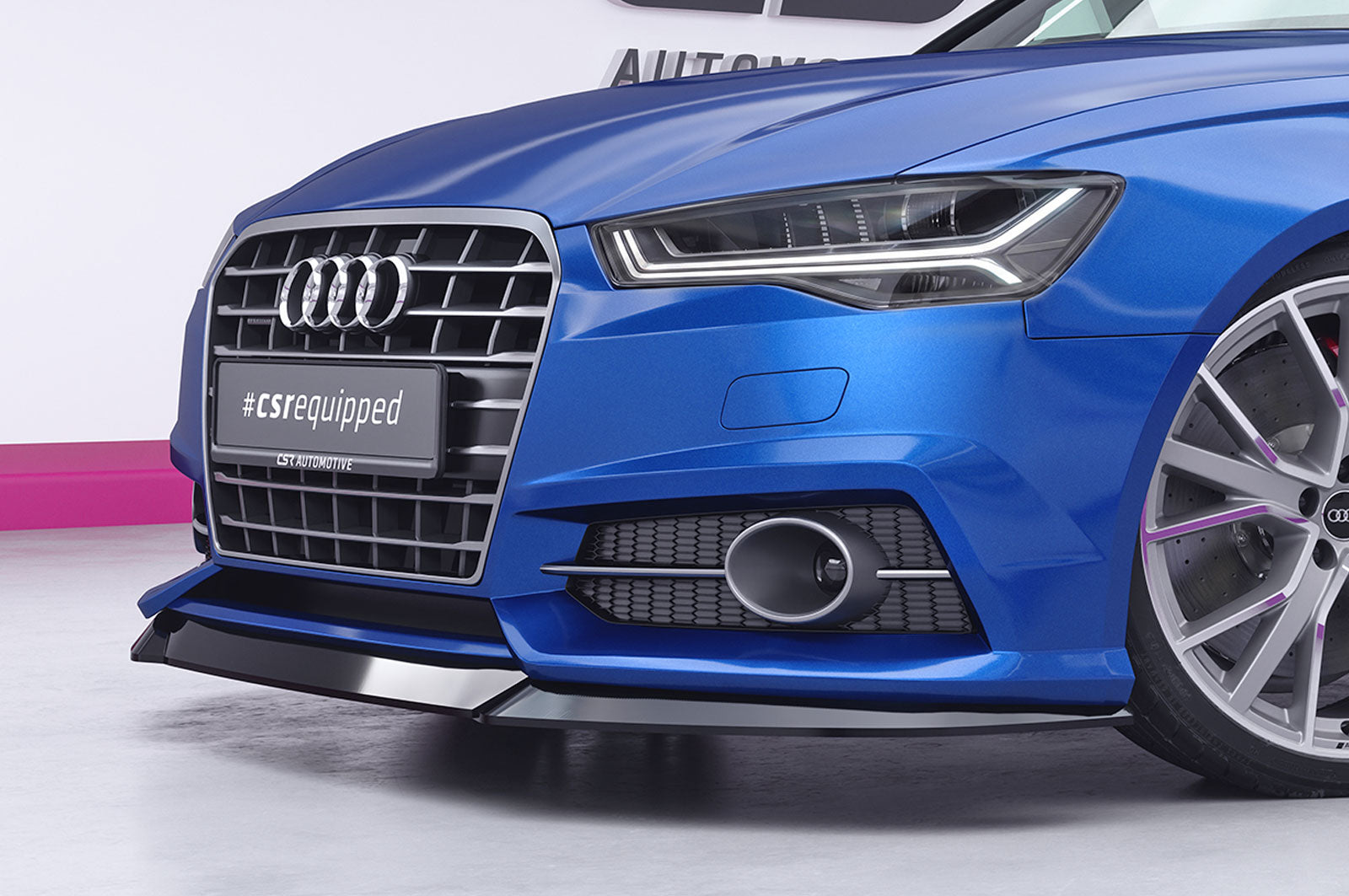 CSR Frontspoiler | Cup-Spoilerlippe mit ABE für Audi A6 S-Line / S6 C7 (Typ 4G) CSL019