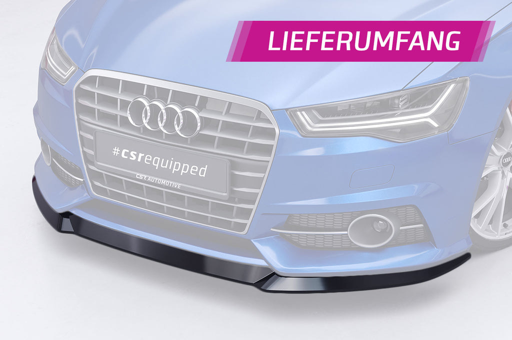 CSR Frontspoiler | Cup-Spoilerlippe mit ABE für Audi A6 S-Line / S6 C7 (Typ 4G) CSL019