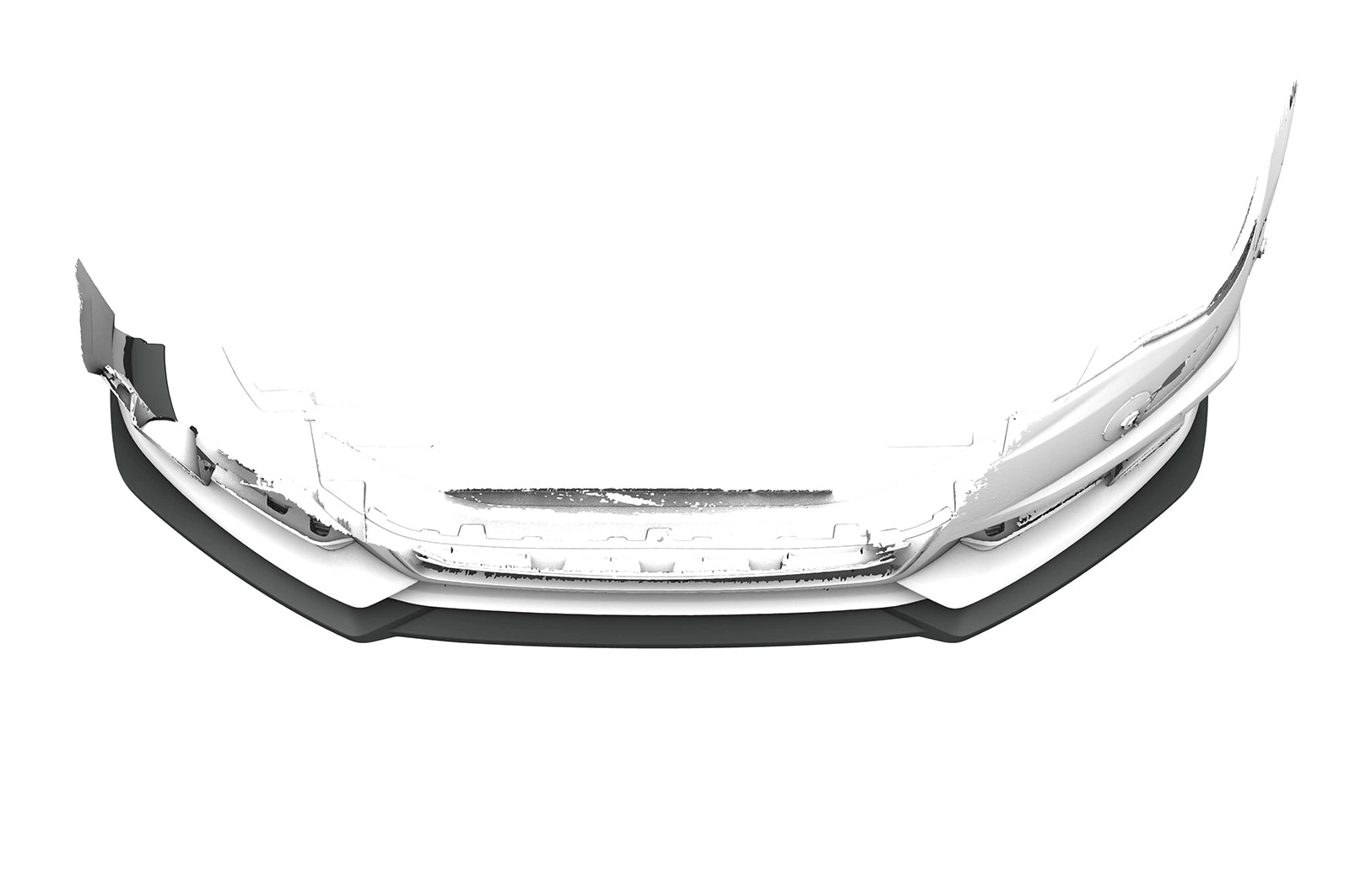 CSR Frontspoiler | Cup-Spoilerlippe mit ABE für Audi A6 S-Line / S6 C7 (Typ 4G) CSL019-G Glossy schwarz Hochglanz (keine Lackierung erforderlich)