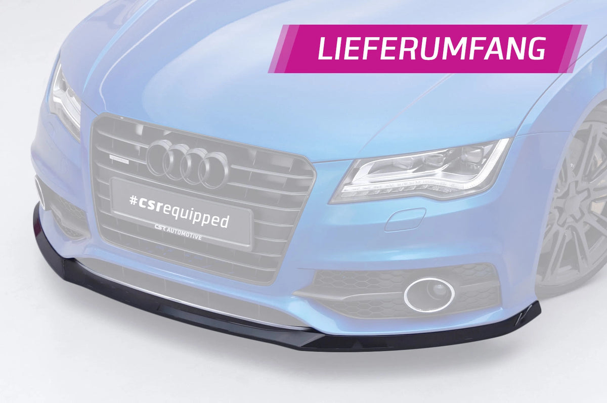 CSR Frontspoiler | Cup-Spoilerlippe mit ABE für Audi A7 S-Line / S7 C7 (Typ 4G) CSL607
