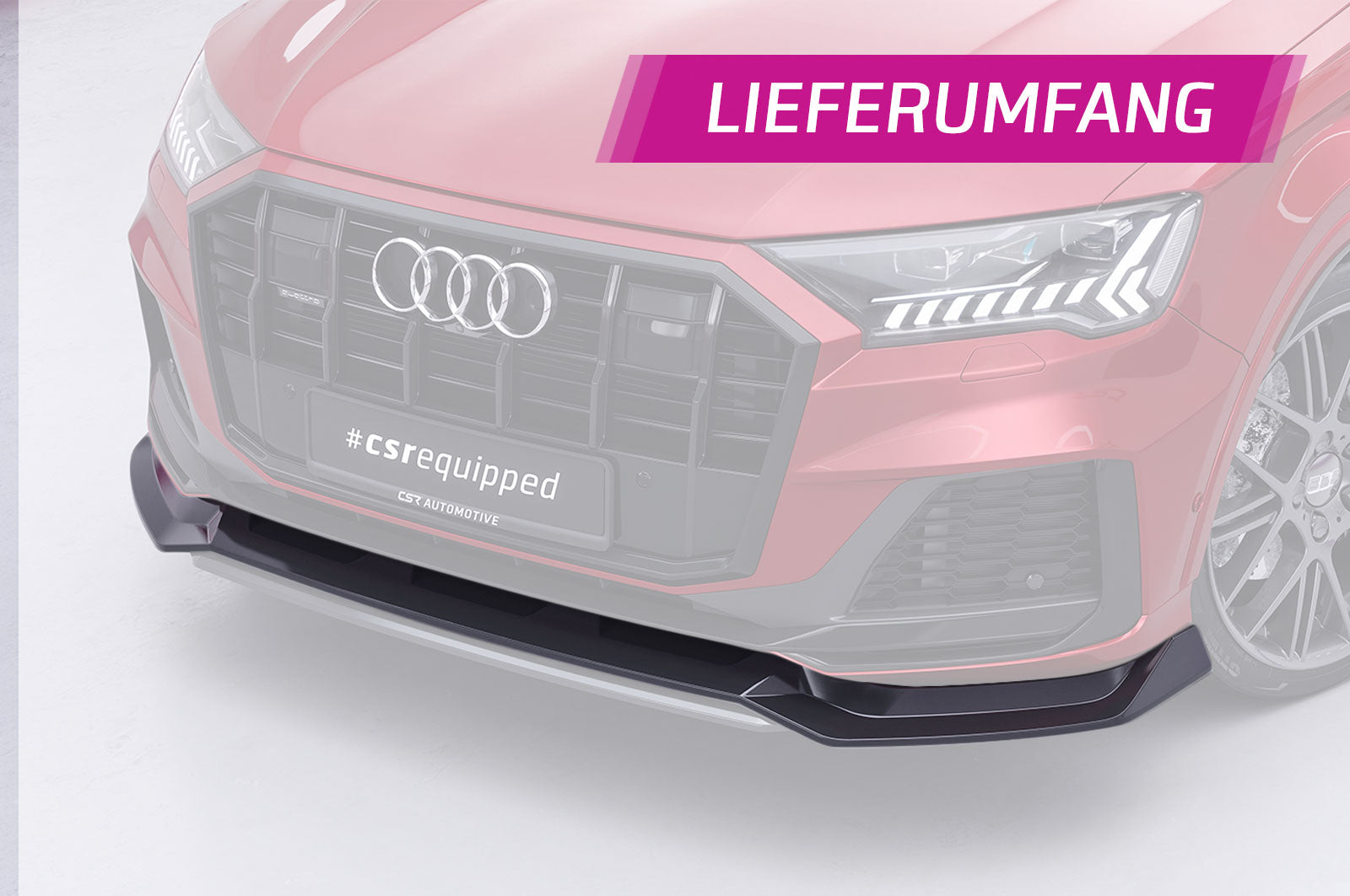 CSR Frontspoiler | Cup-Spoilerlippe mit ABE für Audi Q7 (4M) S-Line / SQ7 (4M) CSL744