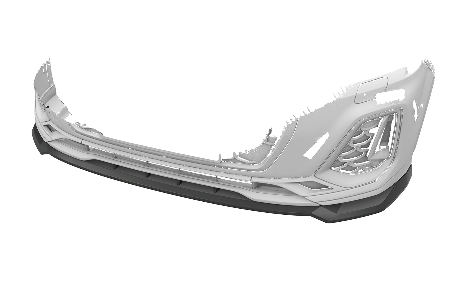 CSR Frontspoiler | Cup-Spoilerlippe mit ABE für Audi Q7 S-Line / SQ7 4M CSL993-L Unlackiert roh (Lackierung erforderlich)