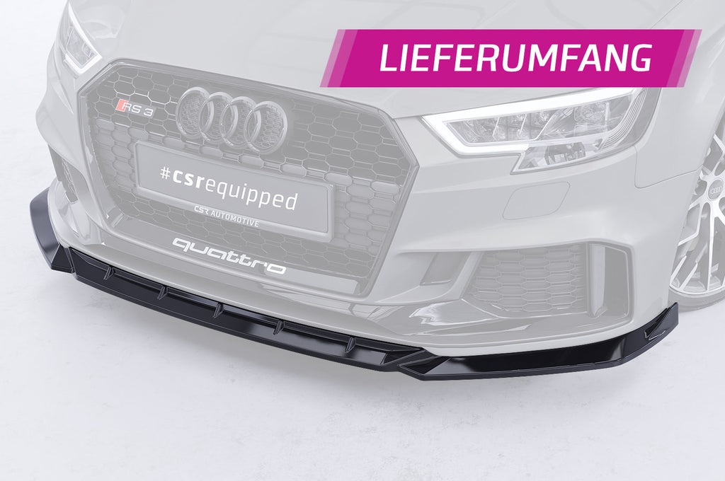 CSR Frontspoiler | Cup-Spoilerlippe mit ABE für Audi RS3 (8V/8VA) CSL042