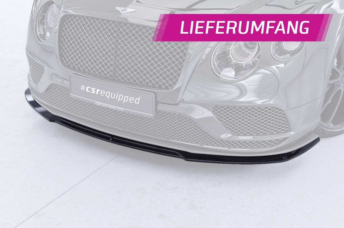 CSR Frontspoiler | Cup-Spoilerlippe mit ABE für Bentley Continental GT (2.Gen) Speed CSL016