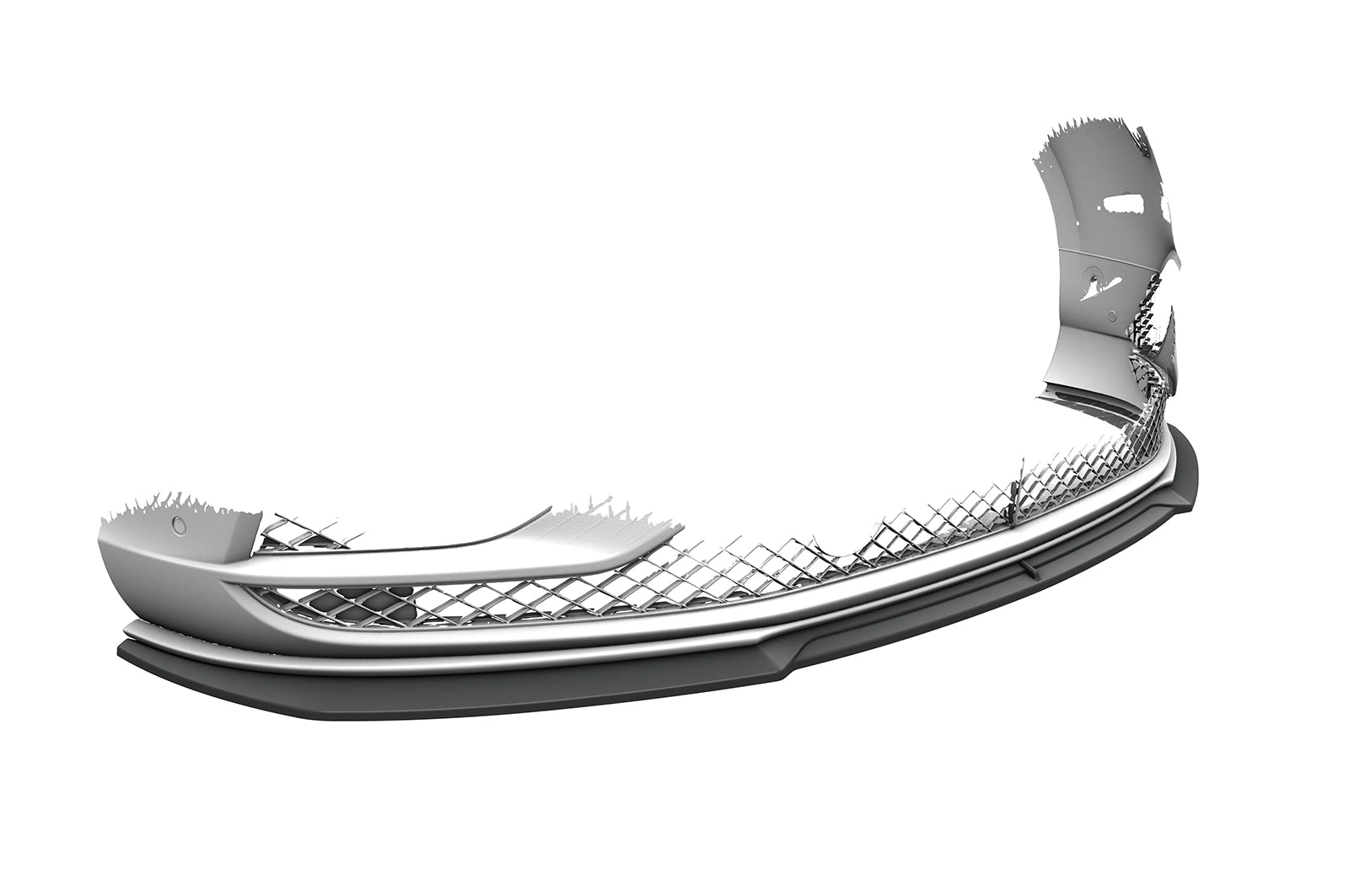 CSR Frontspoiler | Cup-Spoilerlippe mit ABE für Bentley Continental GT (2.Gen) Speed CSL016-S Strukturiert schwarz matt (keine Lackierung erforderlich)