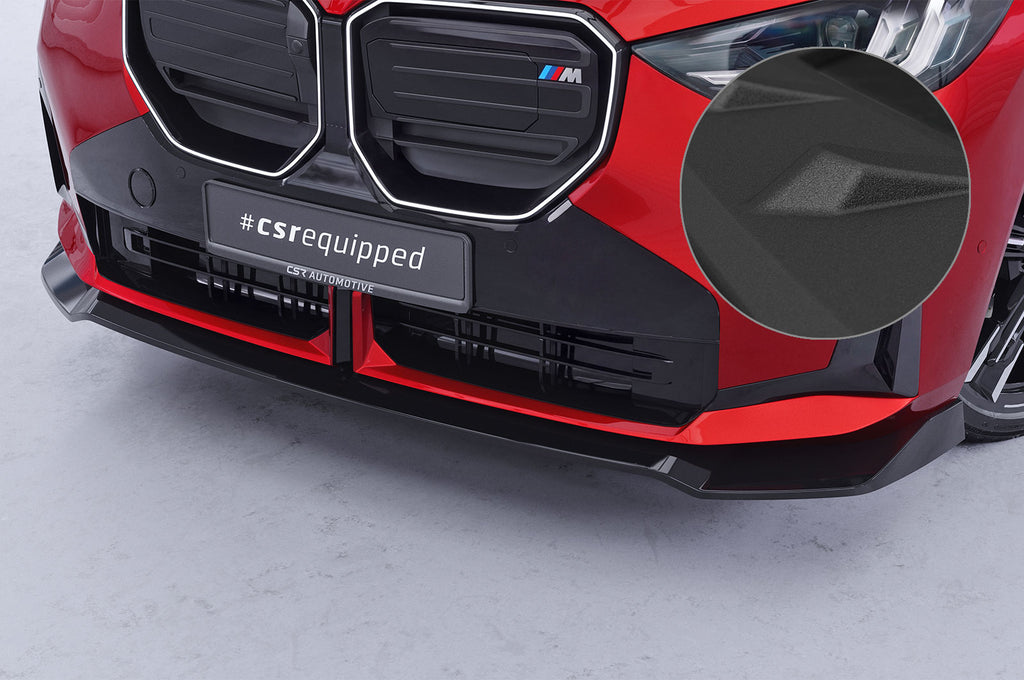 CSR Frontspoiler | Cup-Spoilerlippe mit ABE für BMW X3 G45 CSL980-S Strukturiert schwarz matt (keine Lackierung erforderlich)