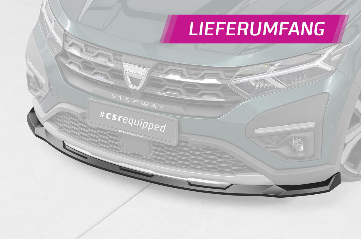 CSR Frontspoiler | Cup-Spoilerlippe mit ABE für Dacia Sandero Stepway CSL654