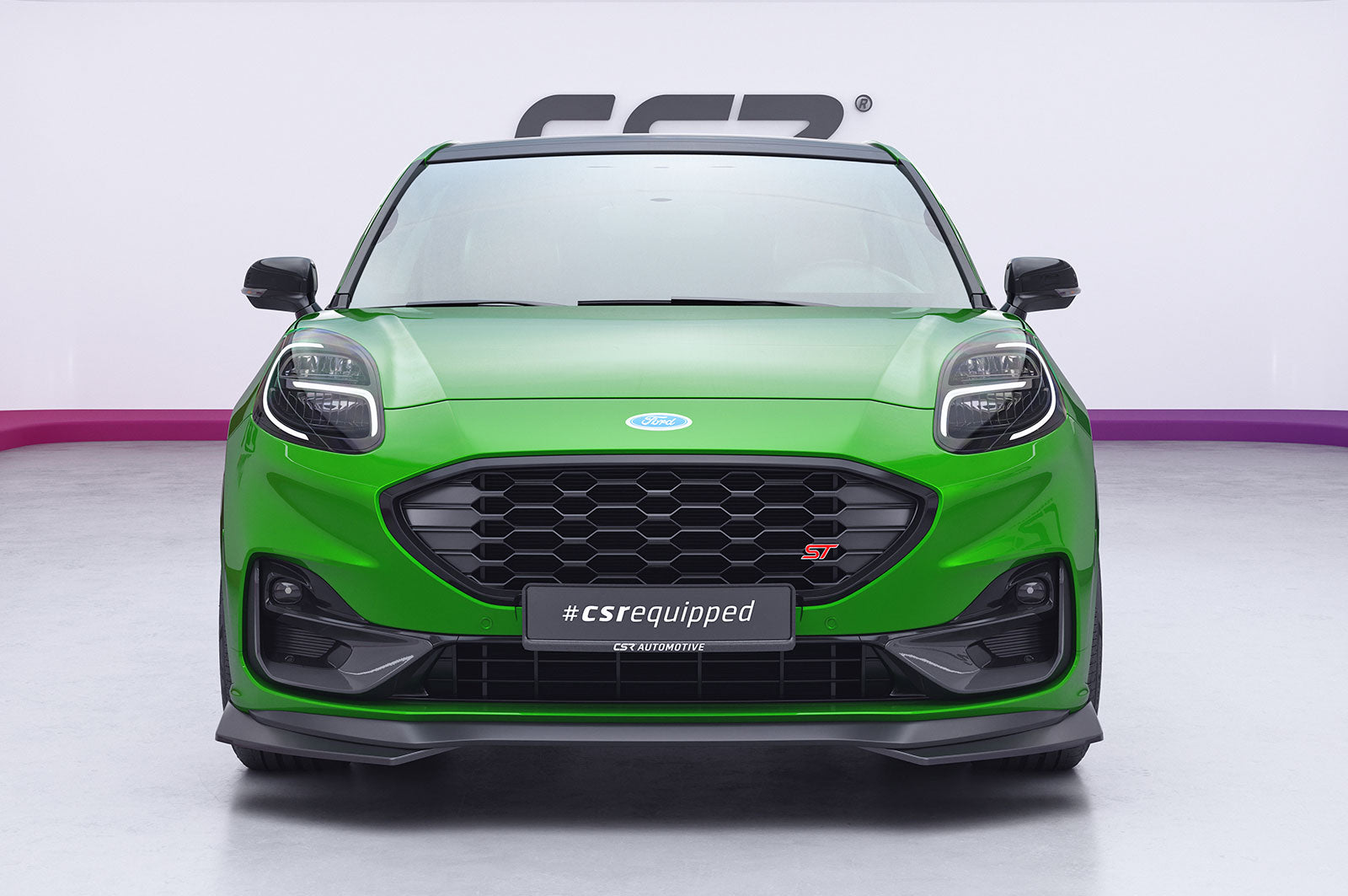 CSR Frontspoiler | Cup-Spoilerlippe mit ABE für Ford Puma ST CSL009-L Unlackiert roh (Lackierung erforderlich)