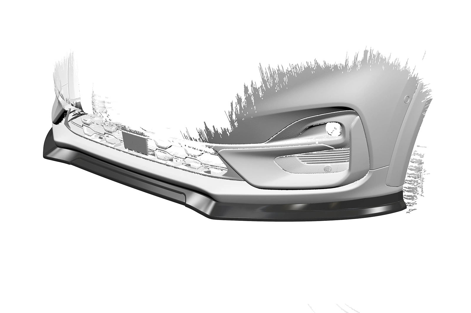 CSR Frontspoiler | Cup-Spoilerlippe mit ABE für Ford Puma ST-Line CSL504-G Glossy schwarz Hochglanz (keine Lackierung erforderlich)