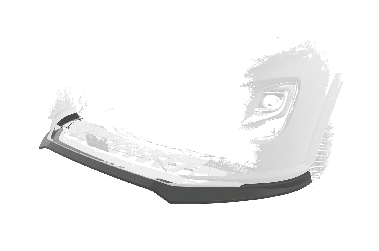 CSR Frontspoiler | Cup-Spoilerlippe mit ABE für Ford Puma Titanium CSL651-G Glossy schwarz Hochglanz (keine Lackierung erforderlich)
