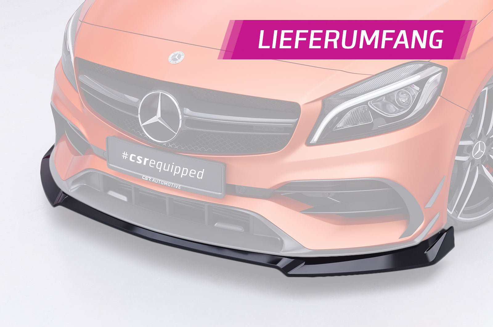 CSR Frontspoiler | Cup-Spoilerlippe mit ABE für Mercedes Benz A-Klasse W176 A45 AMG CSL846