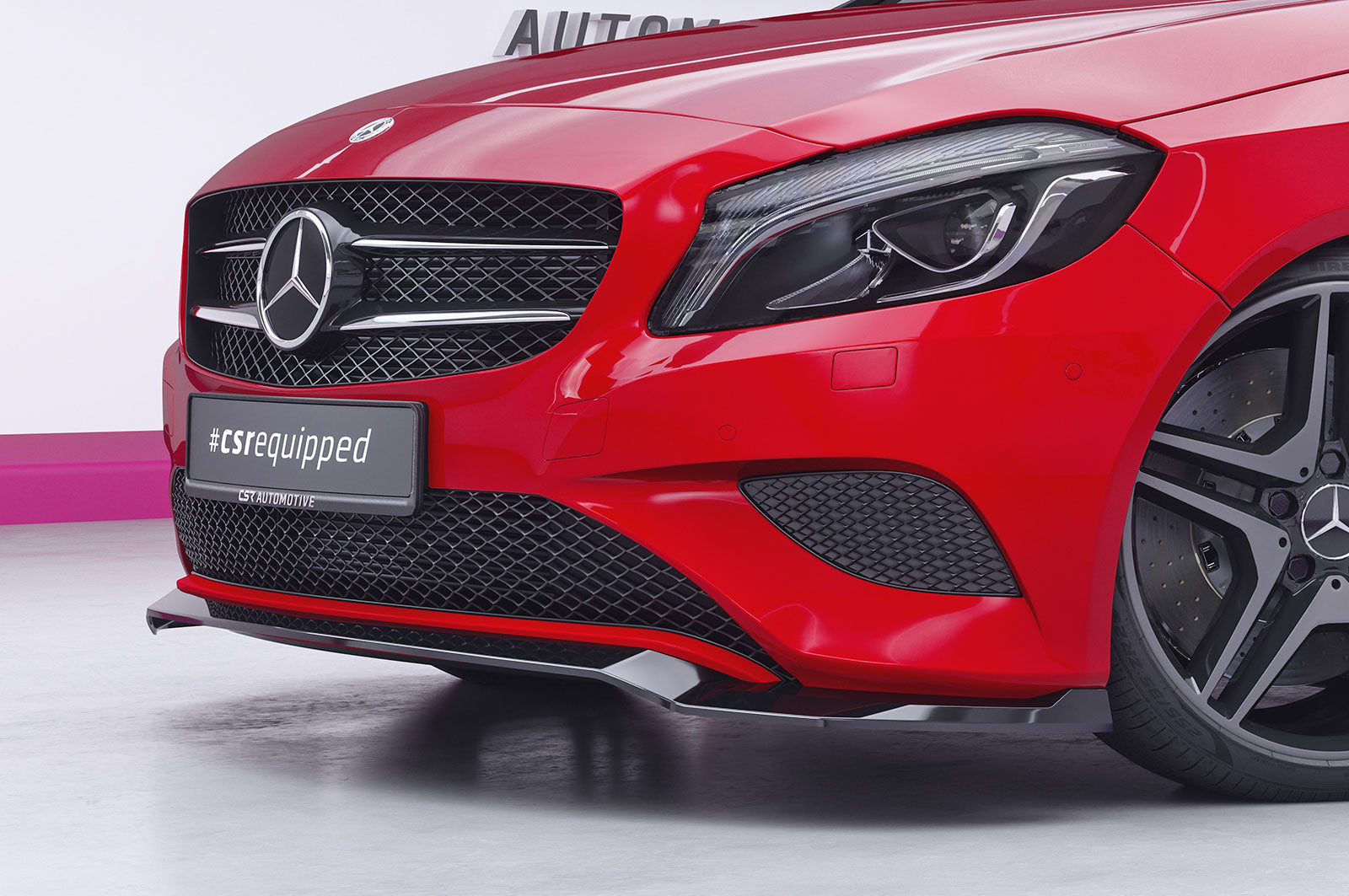 CSR Frontspoiler | Cup-Spoilerlippe mit ABE für Mercedes-Benz A-Klasse W176 Basis CSL040