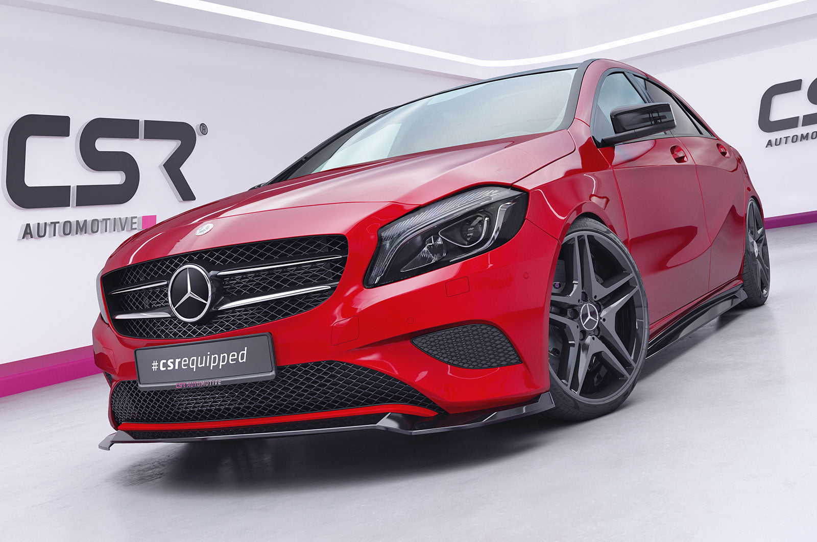 CSR Frontspoiler | Cup-Spoilerlippe mit ABE für Mercedes-Benz A-Klasse W176 Basis CSL040