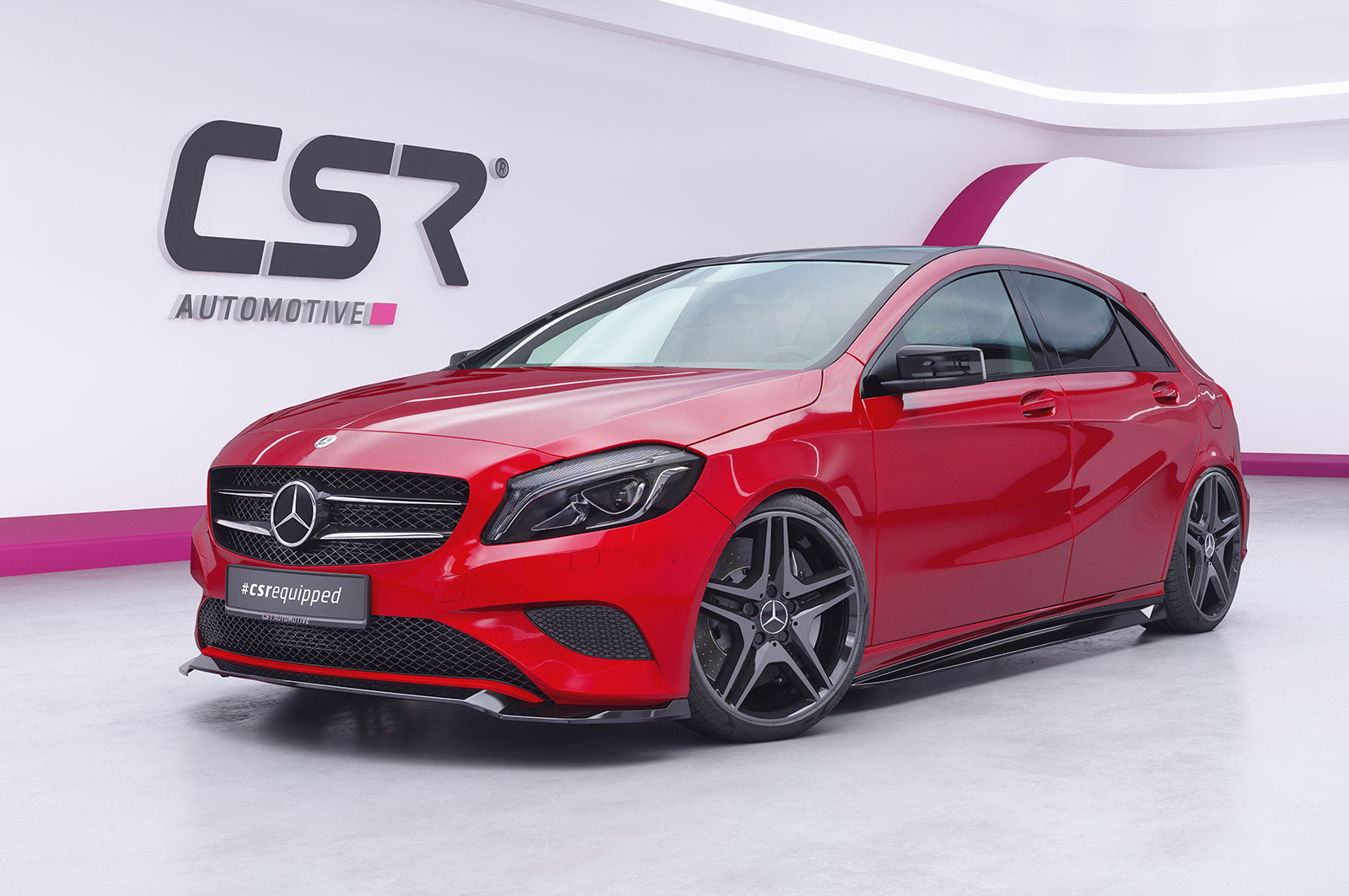 CSR Frontspoiler | Cup-Spoilerlippe mit ABE für Mercedes-Benz A-Klasse W176 Basis CSL040