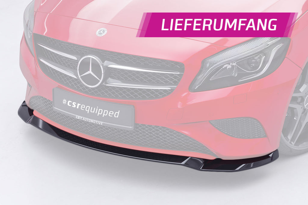CSR Frontspoiler | Cup-Spoilerlippe mit ABE für Mercedes-Benz A-Klasse W176 Basis CSL040