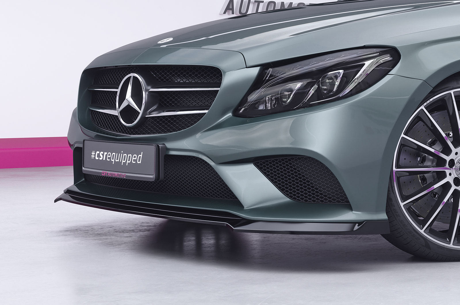CSR Frontspoiler | Cup-Spoilerlippe mit ABE für Mercedes-Benz C-Klasse W205 CSL546