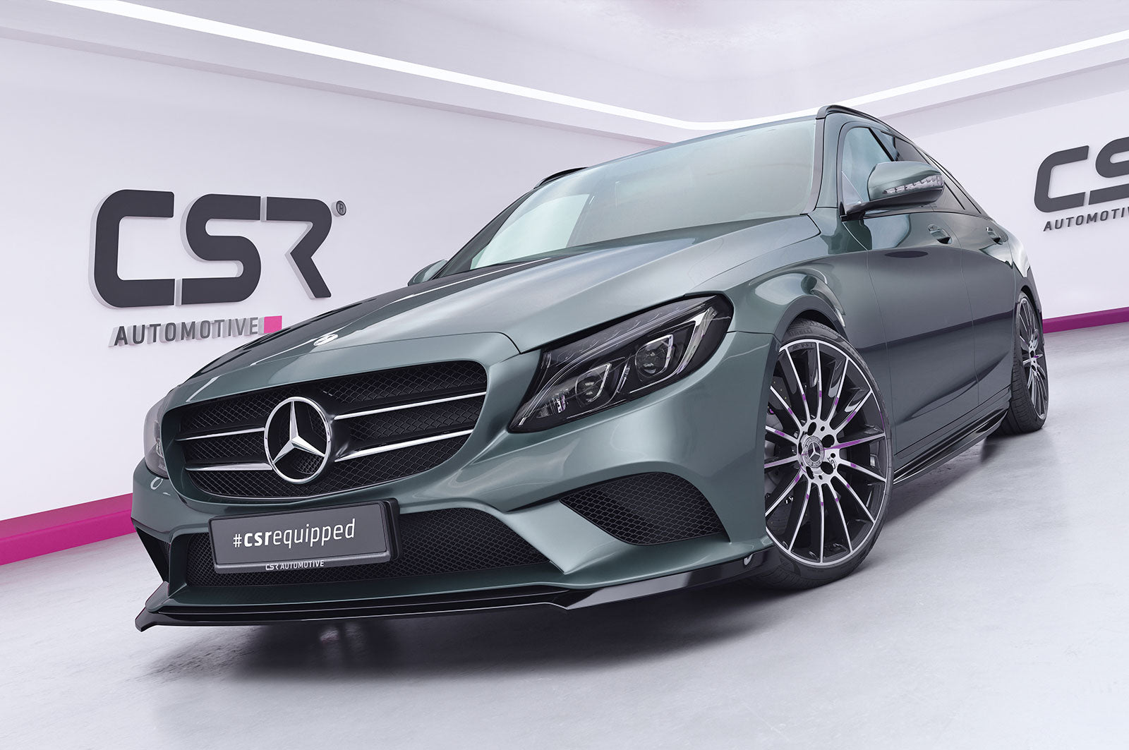 CSR Frontspoiler | Cup-Spoilerlippe mit ABE für Mercedes-Benz C-Klasse W205 CSL546