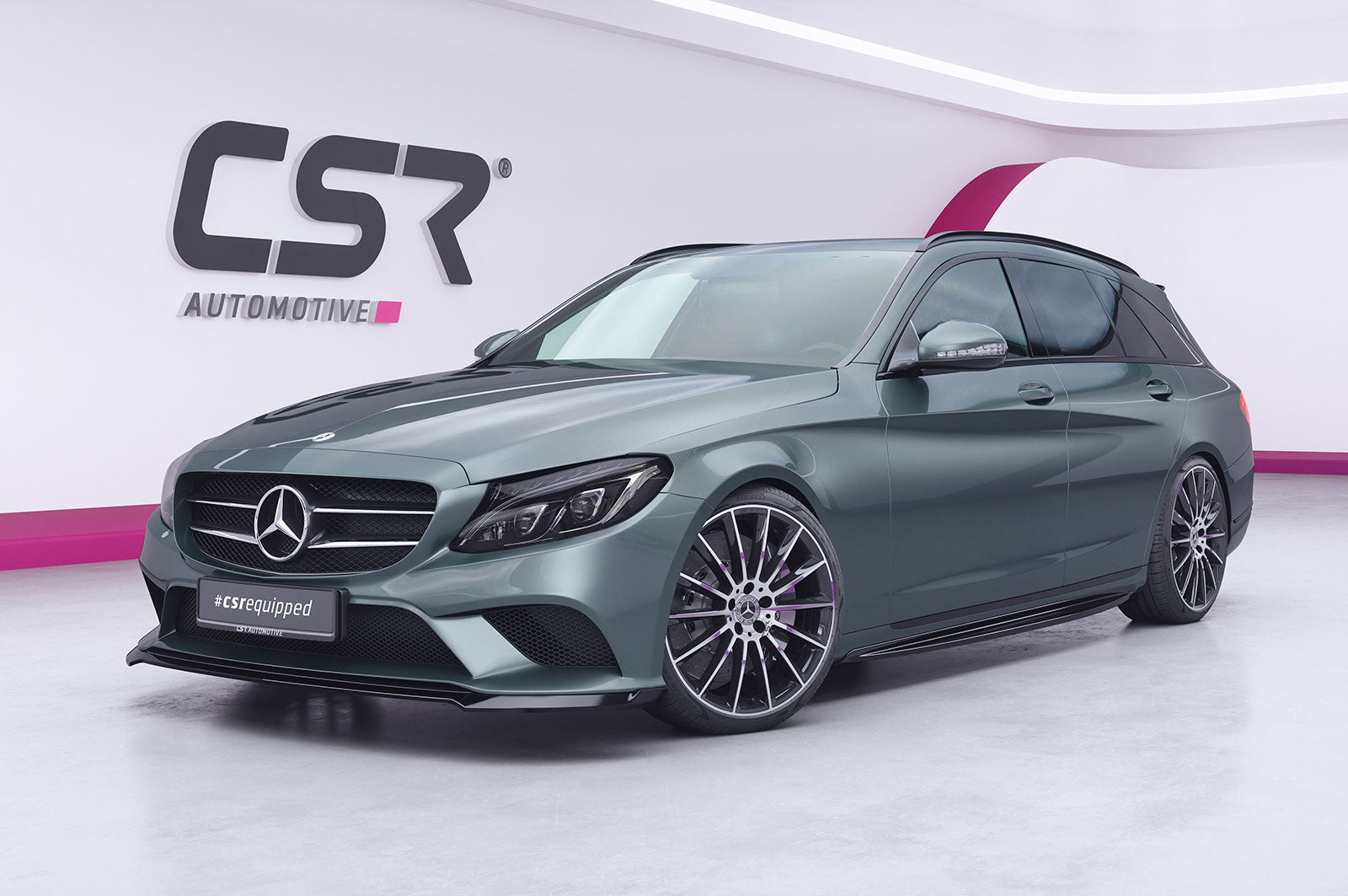 CSR Frontspoiler | Cup-Spoilerlippe mit ABE für Mercedes-Benz C-Klasse W205 CSL546