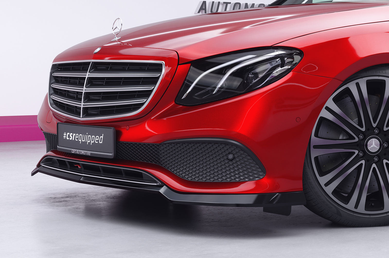 CSR Frontspoiler | Cup-Spoilerlippe mit ABE für Mercedes-Benz E-Klasse W213 / S213 Limousine und T-Modell CSL827
