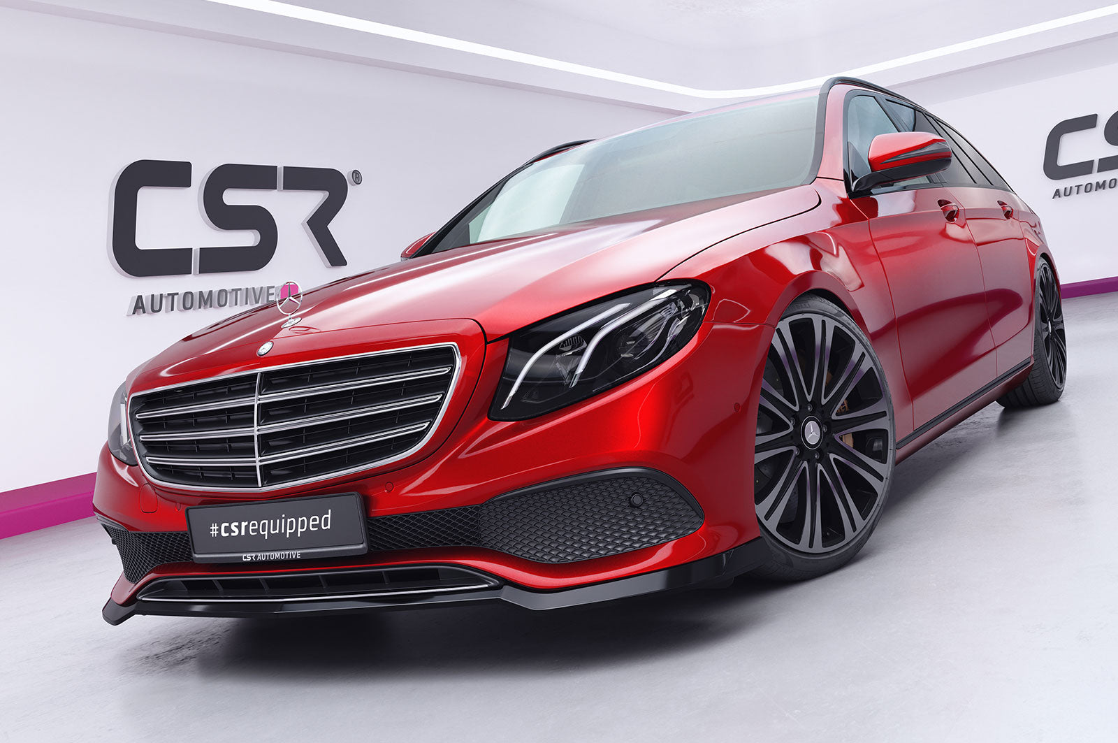 CSR Frontspoiler | Cup-Spoilerlippe mit ABE für Mercedes-Benz E-Klasse W213 / S213 Limousine und T-Modell CSL827