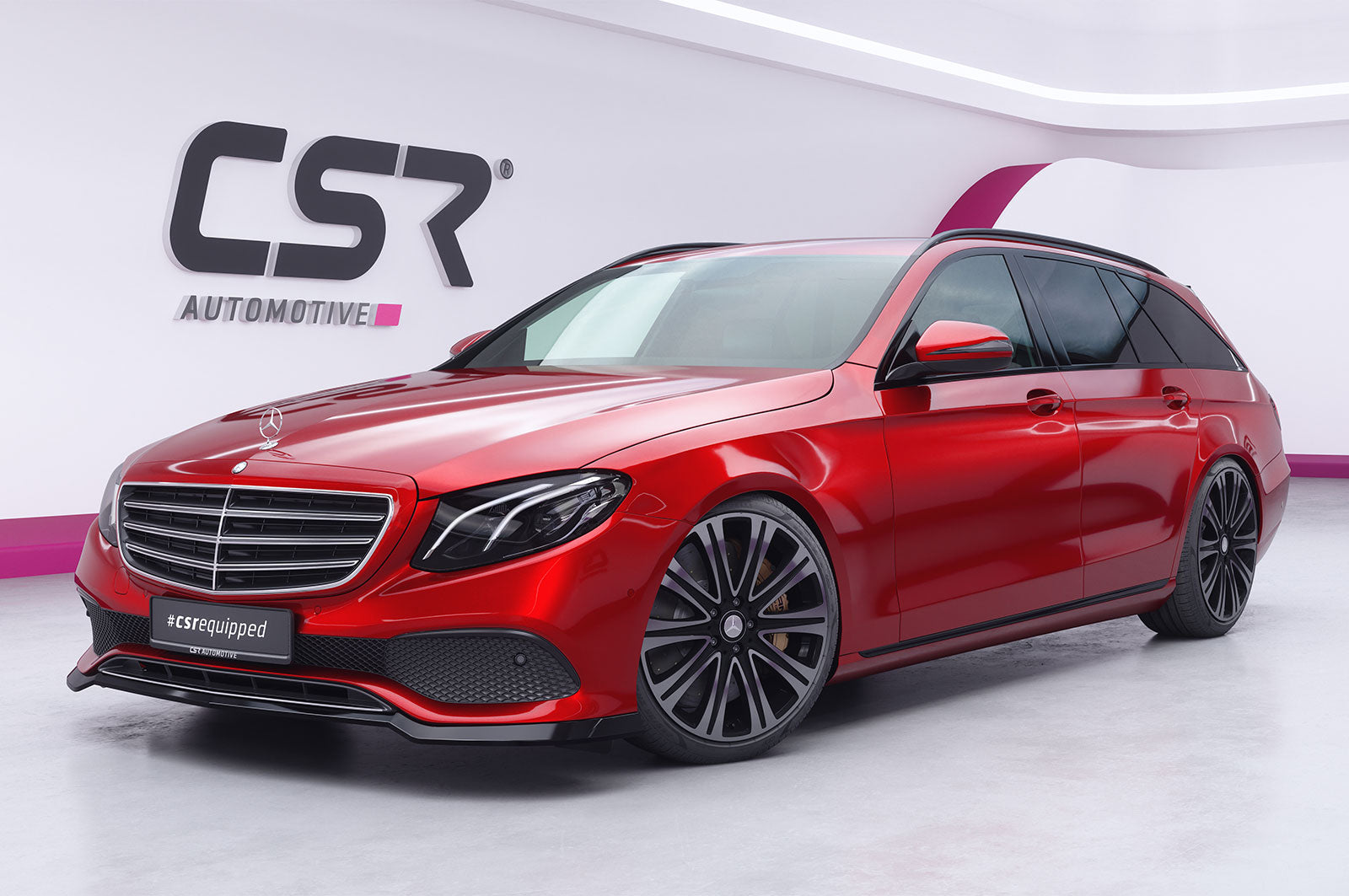 CSR Frontspoiler | Cup-Spoilerlippe mit ABE für Mercedes-Benz E-Klasse W213 / S213 Limousine und T-Modell CSL827