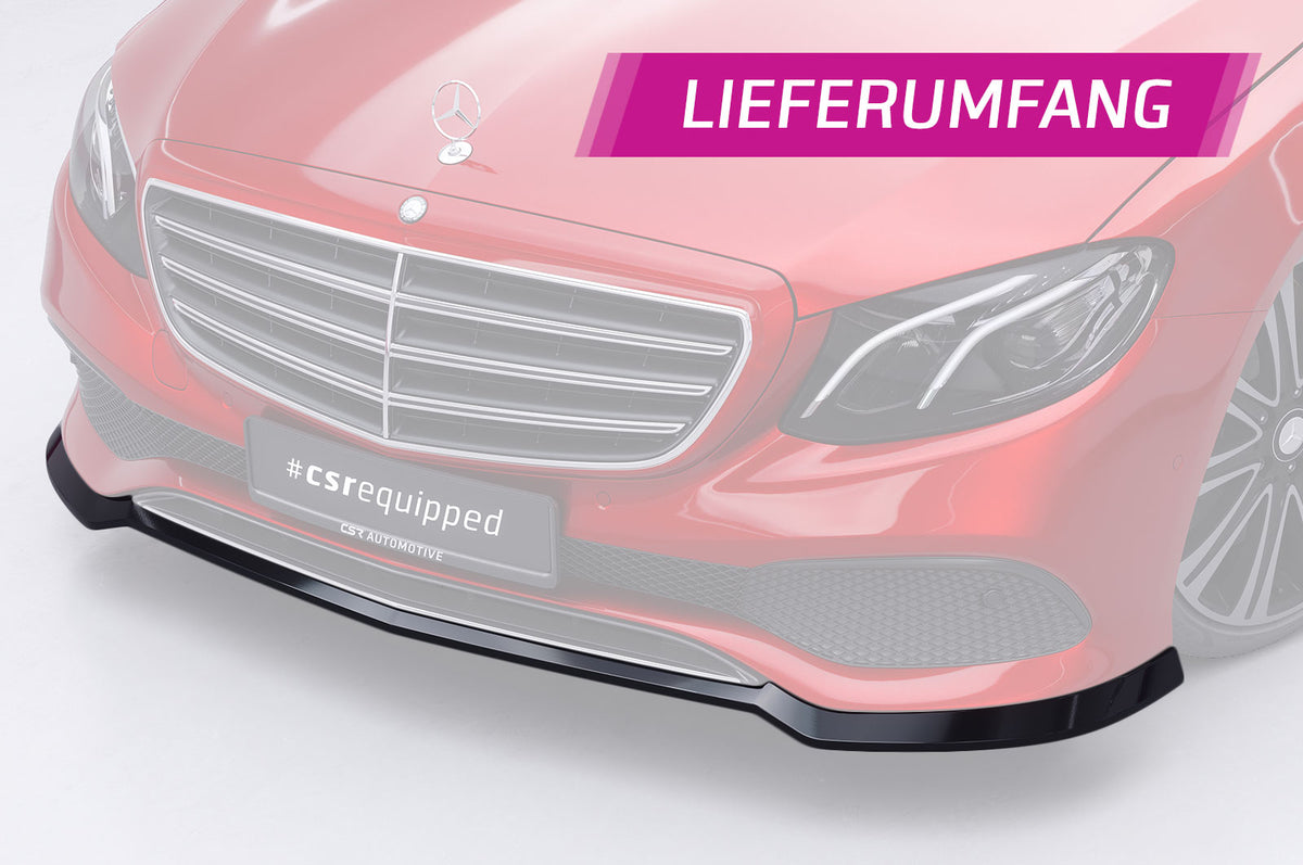 CSR Frontspoiler | Cup-Spoilerlippe mit ABE für Mercedes-Benz E-Klasse W213 / S213 Limousine und T-Modell CSL827