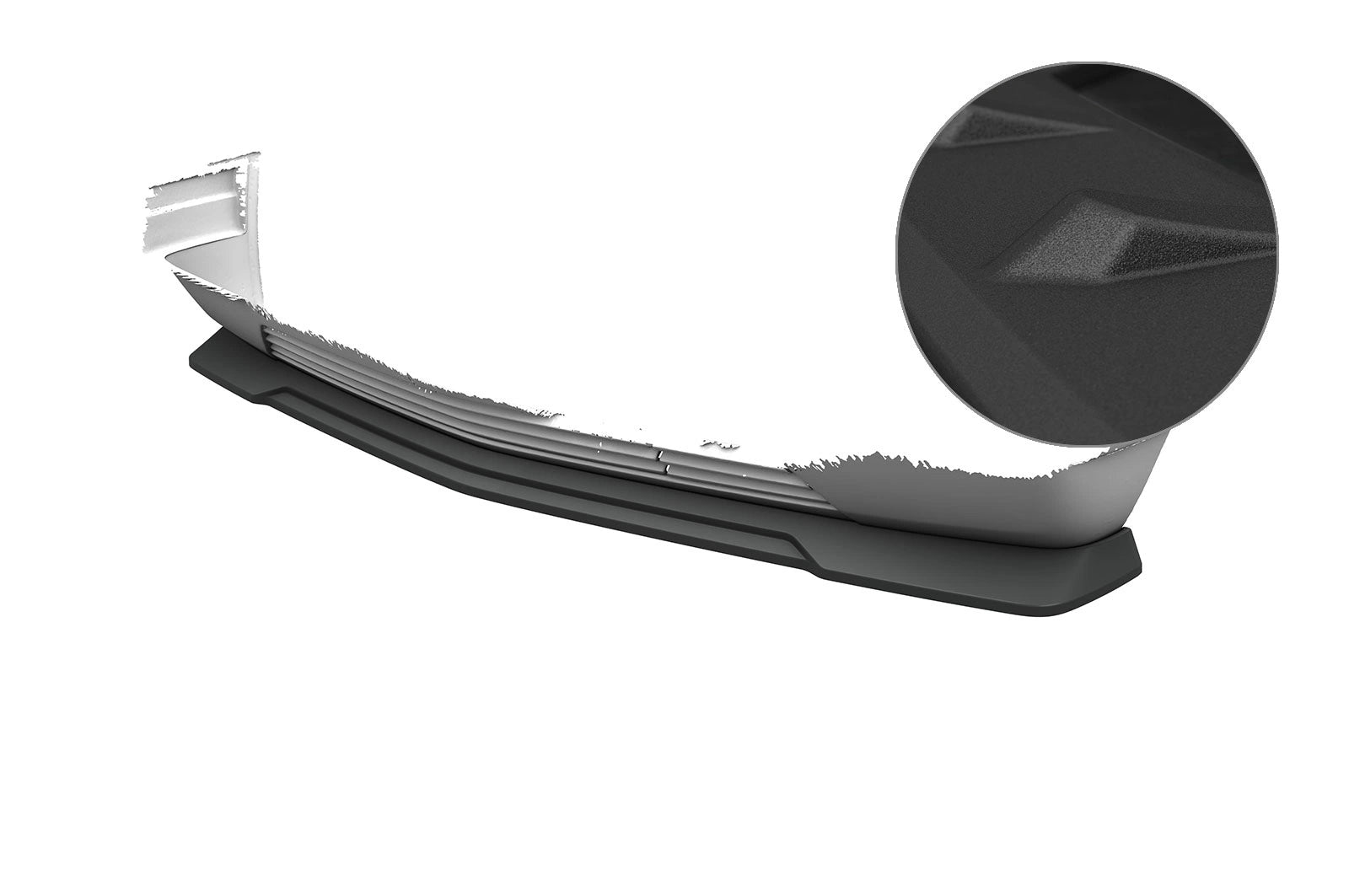 CSR Frontspoiler | Cup-Spoilerlippe mit ABE für Mercedes-Benz W201 / 190er Limousine CSL916-S Strukturiert schwarz matt (keine Lackierung erforderlich)