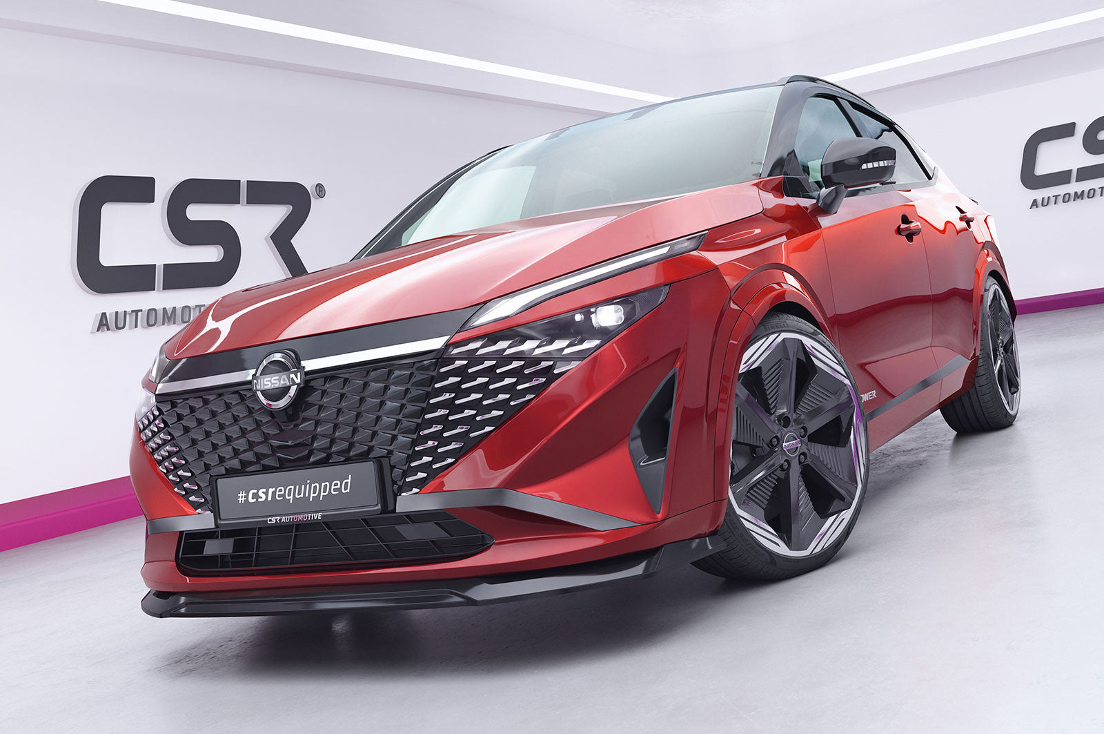 CSR Frontspoiler | Cup-Spoilerlippe mit ABE für Nissan Qashqai (J12) CSL003