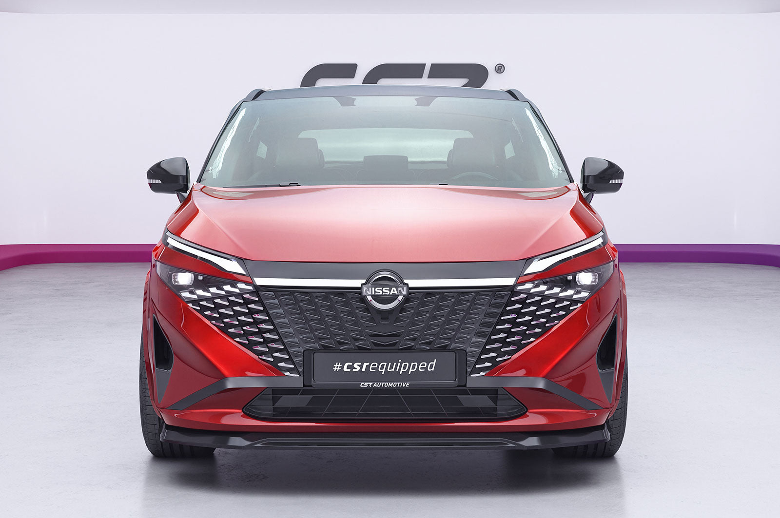CSR Frontspoiler | Cup-Spoilerlippe mit ABE für Nissan Qashqai (J12) CSL003-S | Strukturiert schwarz matt (keine Lackierung erforderlich)