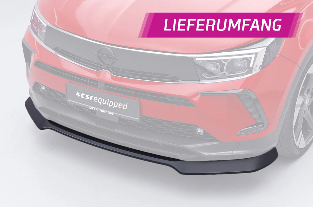 CSR Frontspoiler | Cup-Spoilerlippe mit ABE für Opel Grandland 1.Gen (P1UO) CSL913
