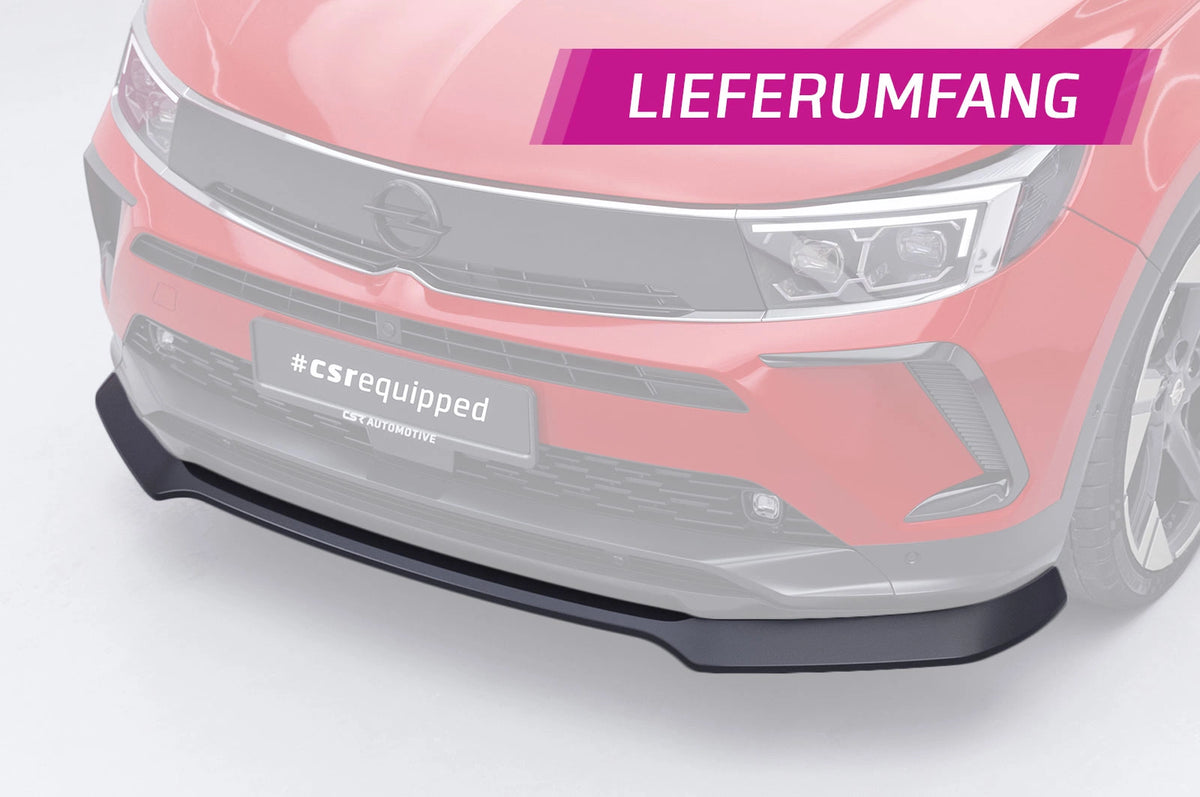 CSR Frontspoiler | Cup-Spoilerlippe mit ABE für Opel Grandland 1.Gen (P1UO) CSL913