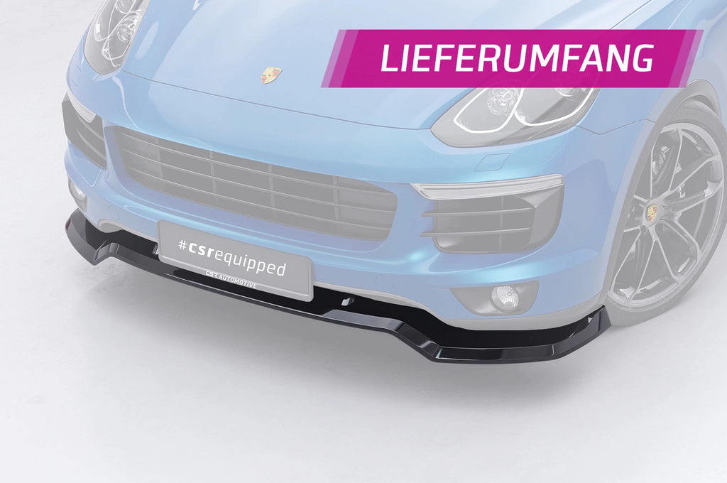 CSR Frontspoiler | Cup-Spoilerlippe mit ABE für Porsche Cayenne (Typ 92A) CSL966