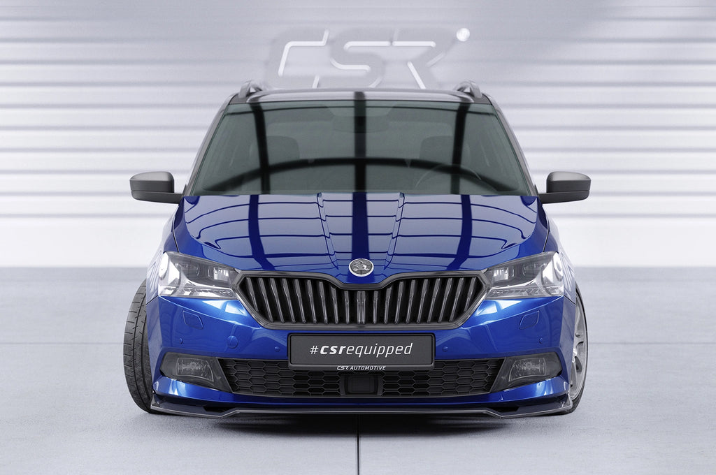 CSR Frontspoiler | Cup-Spoilerlippe mit ABE für Skoda Fabia 3 (Typ NJ) CSL631-S Strukturiert schwarz matt (keine Lackierung erforderlich)