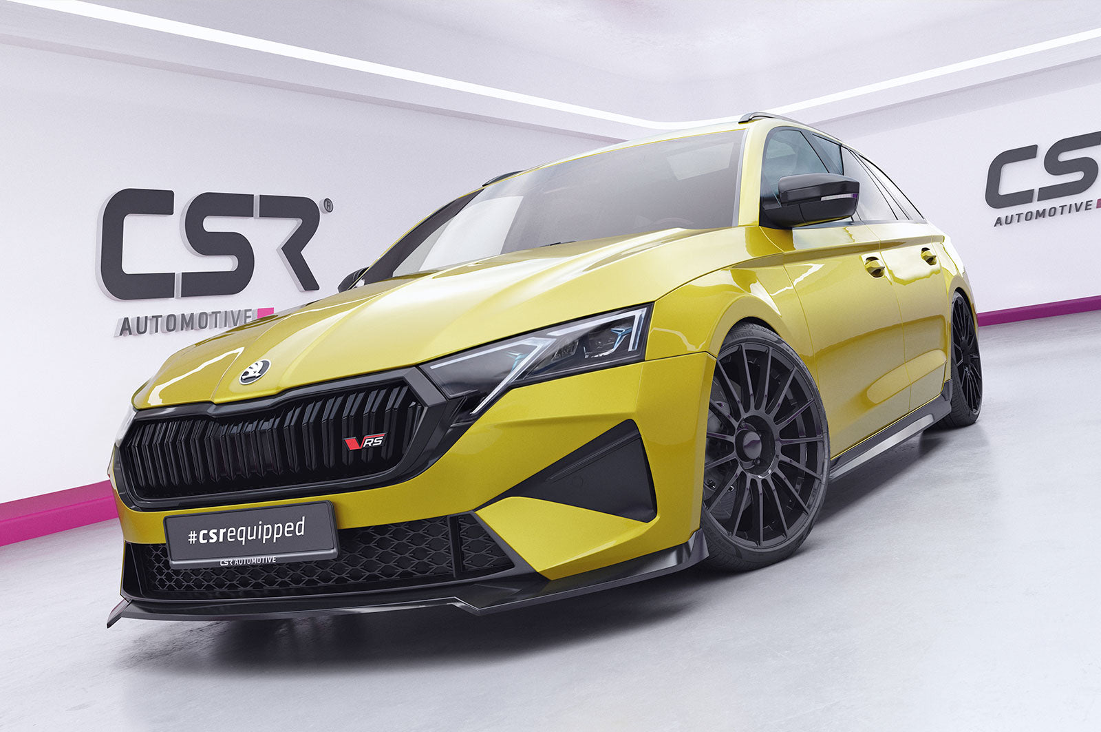CSR Frontspoiler | Cup-Spoilerlippe mit ABE für Skoda Octavia 4 RS CSL992