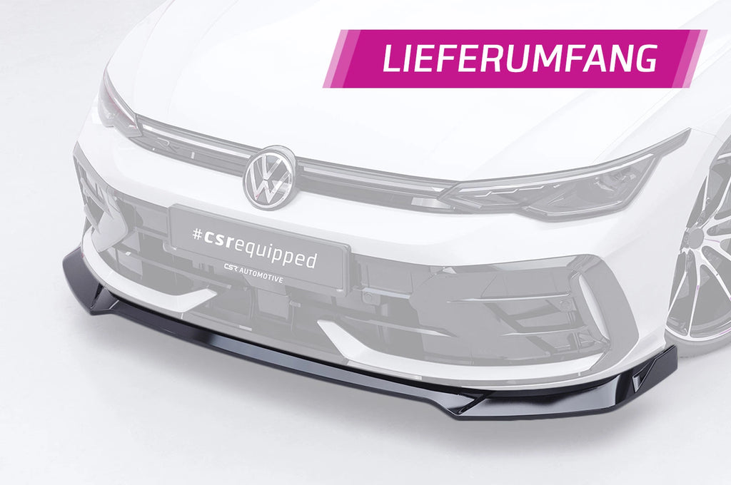 CSR Frontspoiler | Cup-Spoilerlippe mit ABE für VW Golf 8 R CSL947